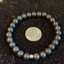 Load image into Gallery viewer, 8mm Polished Shungite Jewelry π€