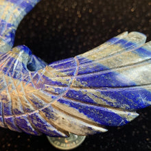 Load image into Gallery viewer, Lapis Lazuli w/Pyrite Balancing Eagle Carving
