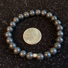 Load image into Gallery viewer, 8mm Polished Shungite Jewelry π€