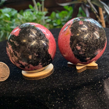 Load image into Gallery viewer, AA Rhodonite Spheres