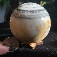 Load image into Gallery viewer, 2.54" Orange Dendritic Calcite Sphere