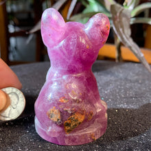 Load image into Gallery viewer, 2.8" Pink Fluorite Frenchie 182 grams