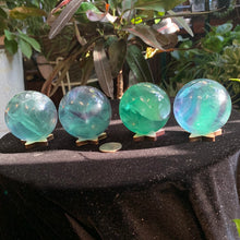 Load image into Gallery viewer, AAA Rainbow Fluorite Spheres