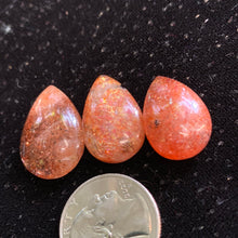 Load image into Gallery viewer, Confetti Sunstone Tear Cabochons