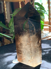 Load image into Gallery viewer, 6.5” AA Smokey Quartz Towers *small chip on tip* 1.2kilo