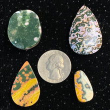 Load image into Gallery viewer, Orbicular Ocean Jasper Cabochons