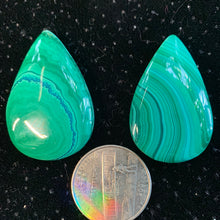 Load image into Gallery viewer, Malachite and Chrysocolla Cabochon