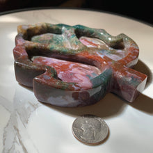 Load image into Gallery viewer, Colorful River Jasper Leaf Dish