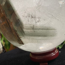 Load image into Gallery viewer, HUGE 8 kilo Garden Quartz Sphere 7” Beautiful Lines!