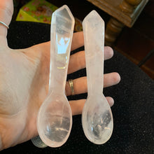 Load image into Gallery viewer, Rose Quartz Carved Spoon *SALE*
