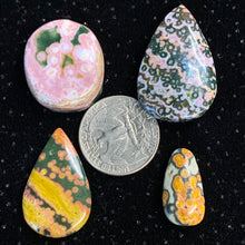 Load image into Gallery viewer, Orbicular Ocean Jasper Cabochons