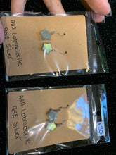 Load image into Gallery viewer, Labradorite Star Earrings