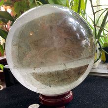 Load image into Gallery viewer, HUGE 8 kilo Garden Quartz Sphere 7” Beautiful Lines!