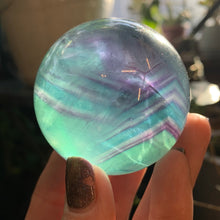 Load image into Gallery viewer, AAA Rainbow Fluorite Spheres