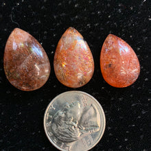 Load image into Gallery viewer, Confetti Sunstone Tear Cabochons