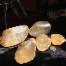 Load image into Gallery viewer, Raw Natural Golden Healer Quartz specimens w/windows