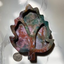 Load image into Gallery viewer, Colorful River Jasper Leaf Dish