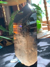 Load image into Gallery viewer, 6.5” AA Smokey Quartz Towers *small chip on tip* 1.2kilo