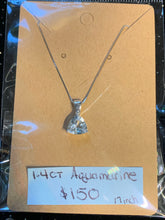 Load image into Gallery viewer, 1.4 CT Aquamarine Necklace