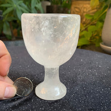 Load image into Gallery viewer, Clear Quartz Goblet 3.75”