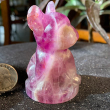 Load image into Gallery viewer, 2.8" Pink Fluorite Frenchie 182 grams