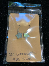 Load image into Gallery viewer, Labradorite Star Earrings