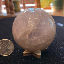 Load image into Gallery viewer, Blue Rose Quartz Sphere Larger