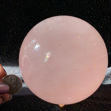 Load image into Gallery viewer, 3.9” Stunning HQ Star Flash Rose Quartz Sphere 1.5kg