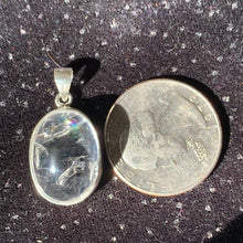 Load image into Gallery viewer, Clear Quartz Enhydro Pendant 18mm x 13mm
