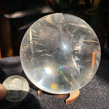 Load image into Gallery viewer, 2.8" Clear Quartz Sphere 518 grams