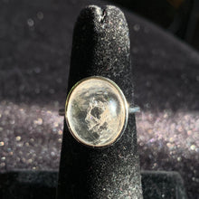 Load image into Gallery viewer, Clear Quartz Enhydro Rings 925 silver adjustable