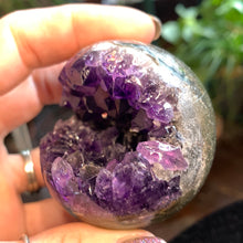 Load image into Gallery viewer, "Grape Jelly" Amethyst Cluster Druzy Spheres