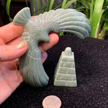 Load image into Gallery viewer, Green Aventurine Balancing Eagle Carving 160 grams