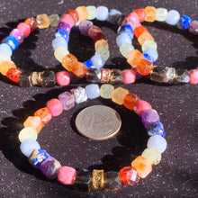 Load image into Gallery viewer, Faceted Cube Bead Bracelets *Super Unique*