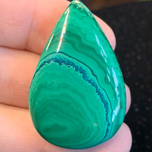 Load image into Gallery viewer, Malachite and Chrysocolla Cabochon
