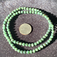 Load image into Gallery viewer, Green Charoite/Seraphinite 5.7mm Bead Necklace