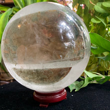 Load image into Gallery viewer, HUGE 8 kilo Garden Quartz Sphere 7” Beautiful Lines!