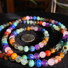 Load image into Gallery viewer, 15” Rainbow Chakra Necklace w/Bracelet