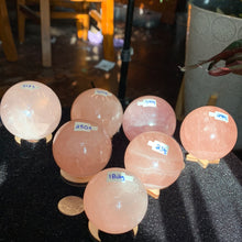Load image into Gallery viewer, Medium Rose Quartz Spheres