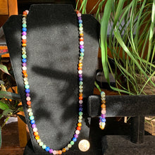 Load image into Gallery viewer, 15” Rainbow Chakra Necklace w/Bracelet