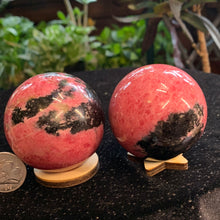 Load image into Gallery viewer, AA Rhodonite Spheres