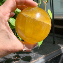 Load image into Gallery viewer, Yellow Fluorite Sphere