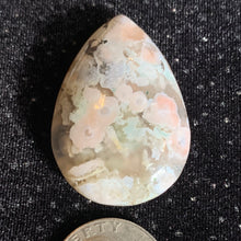 Load image into Gallery viewer, Colorful Green Flower Agate Cabochon