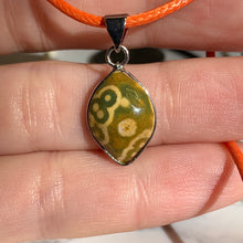 Load image into Gallery viewer, Affordable Orbicular Ocean Jasper Cord Necklace
