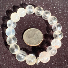 Load image into Gallery viewer, 11mm Clear Quartz Bracelet 7.25”
