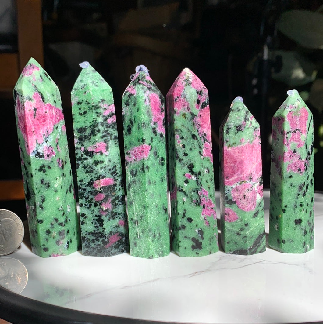 Ruby Zoisite Points- Several to Choose from!