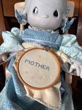 Load image into Gallery viewer, Mother Sew Dear Doll E-2850 by Precious Moments 18" tall-1984 w/Rocking chair
