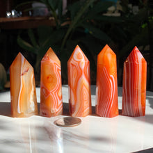 Load image into Gallery viewer, Carnelian Points- Many to Choose From!

