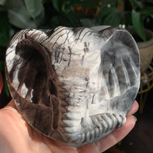 Load image into Gallery viewer, Black zebra Jasper Elephant 600 grams
