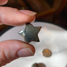 Load image into Gallery viewer, Mini Pyrite 20mm Hearts and 19mm Stars
